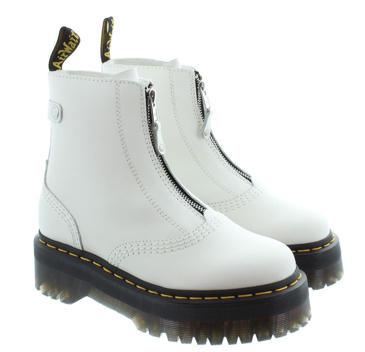 Ladies Jetta Zip Boot In White
