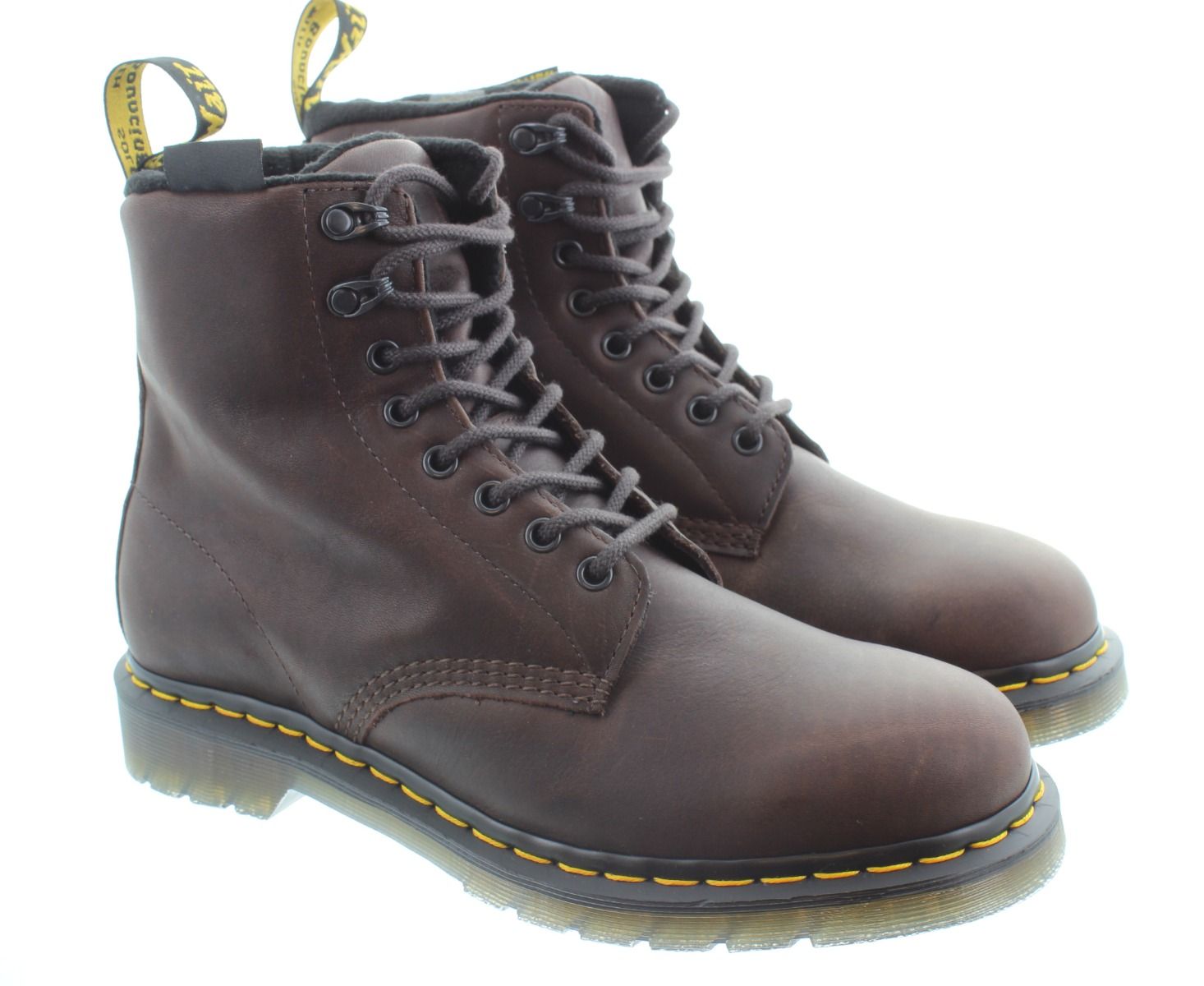 Mens 1460 Pascal Valor WP Boots In Crazy Horse Brown