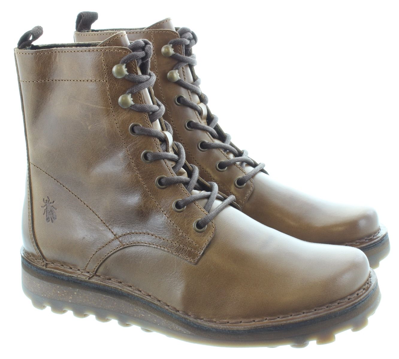 FLY Mens Tark Lace Ankle Boots In Tan