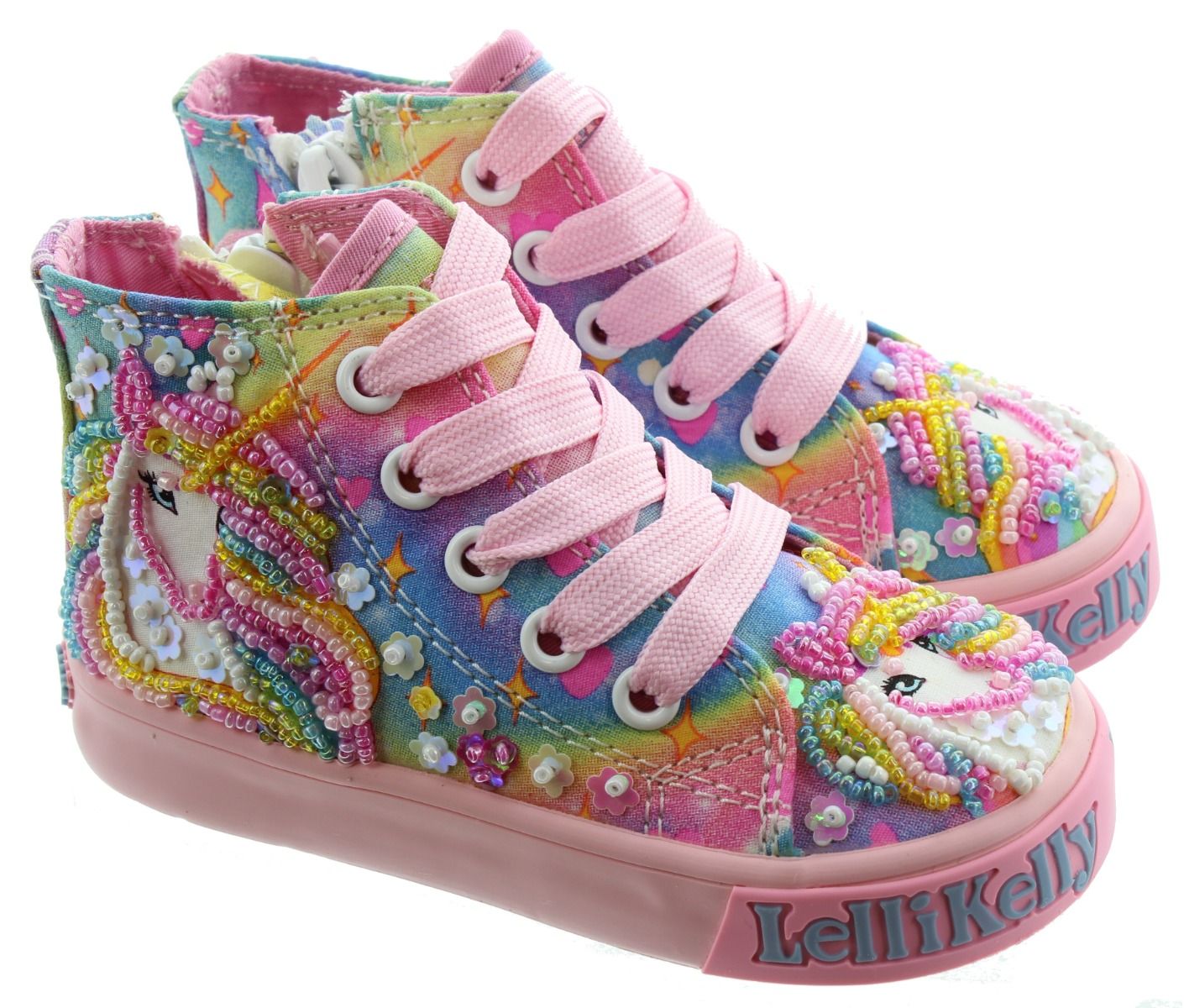 Kids LK4155 Baby Unicorn Boots In Multi