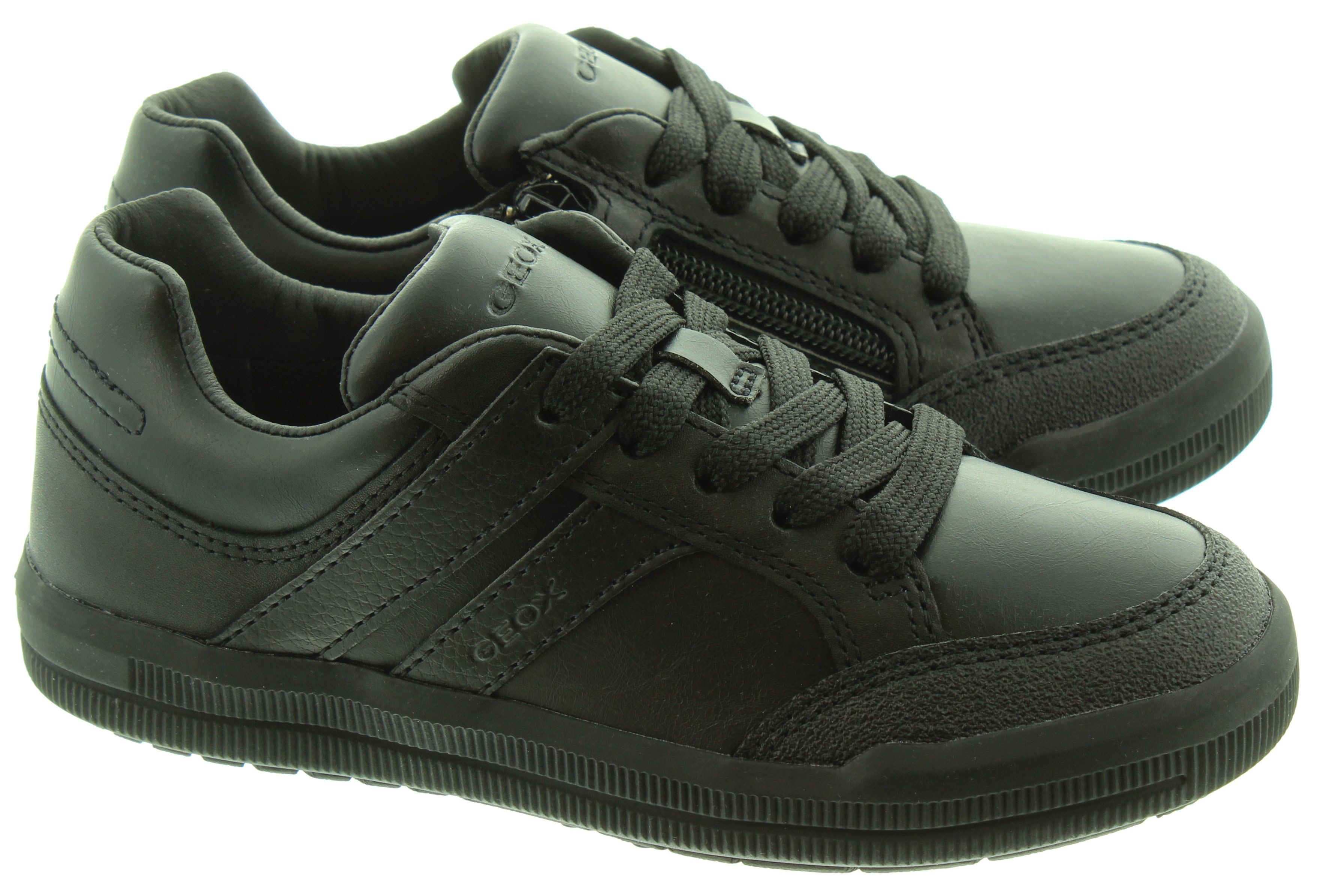 GEOX Arzach Lace Zip Shoes In Black
