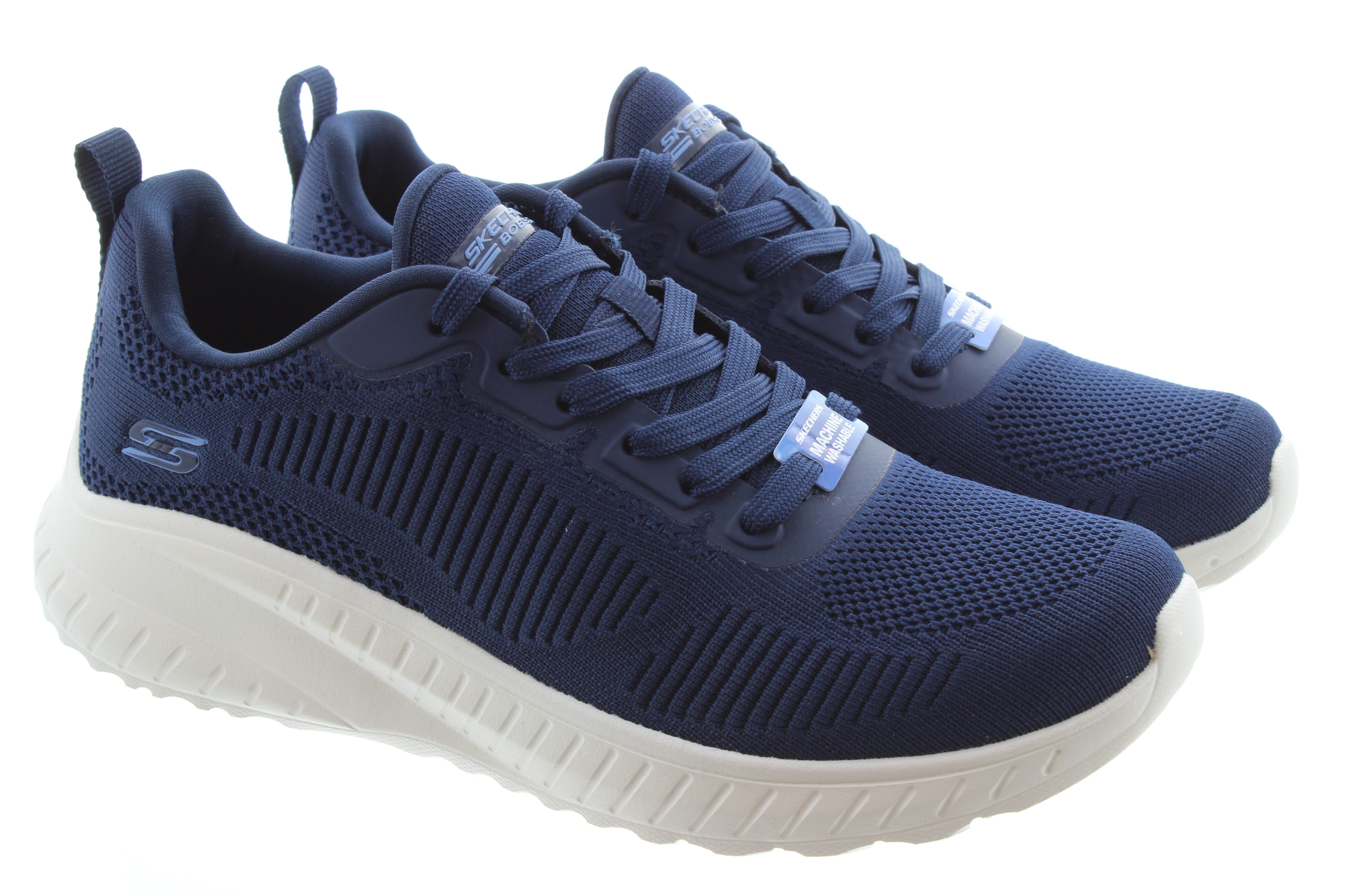 SKECHERS Bobs Squad Chaos Vegan Trainers In Navy