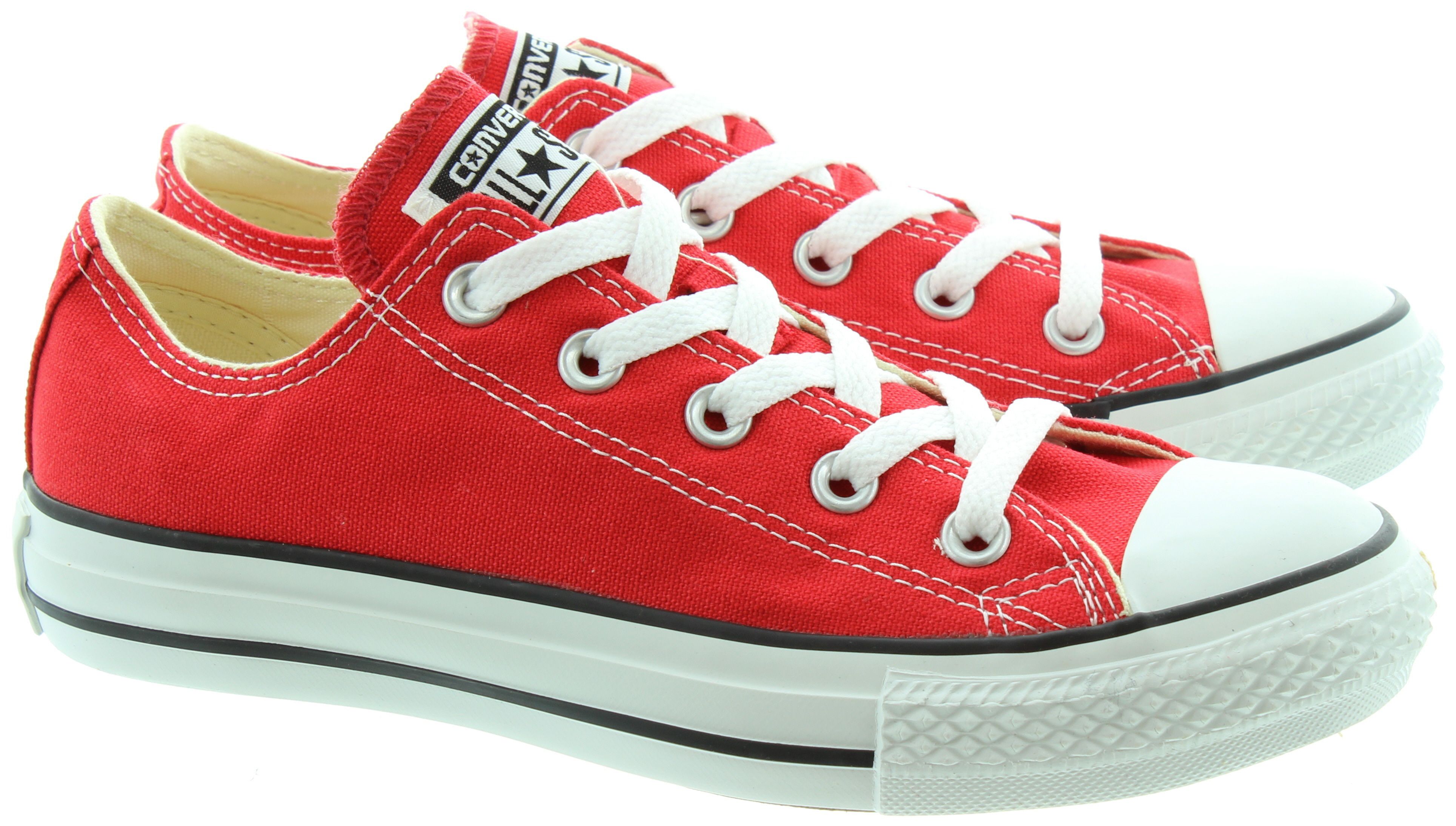 Red all star shoes sale