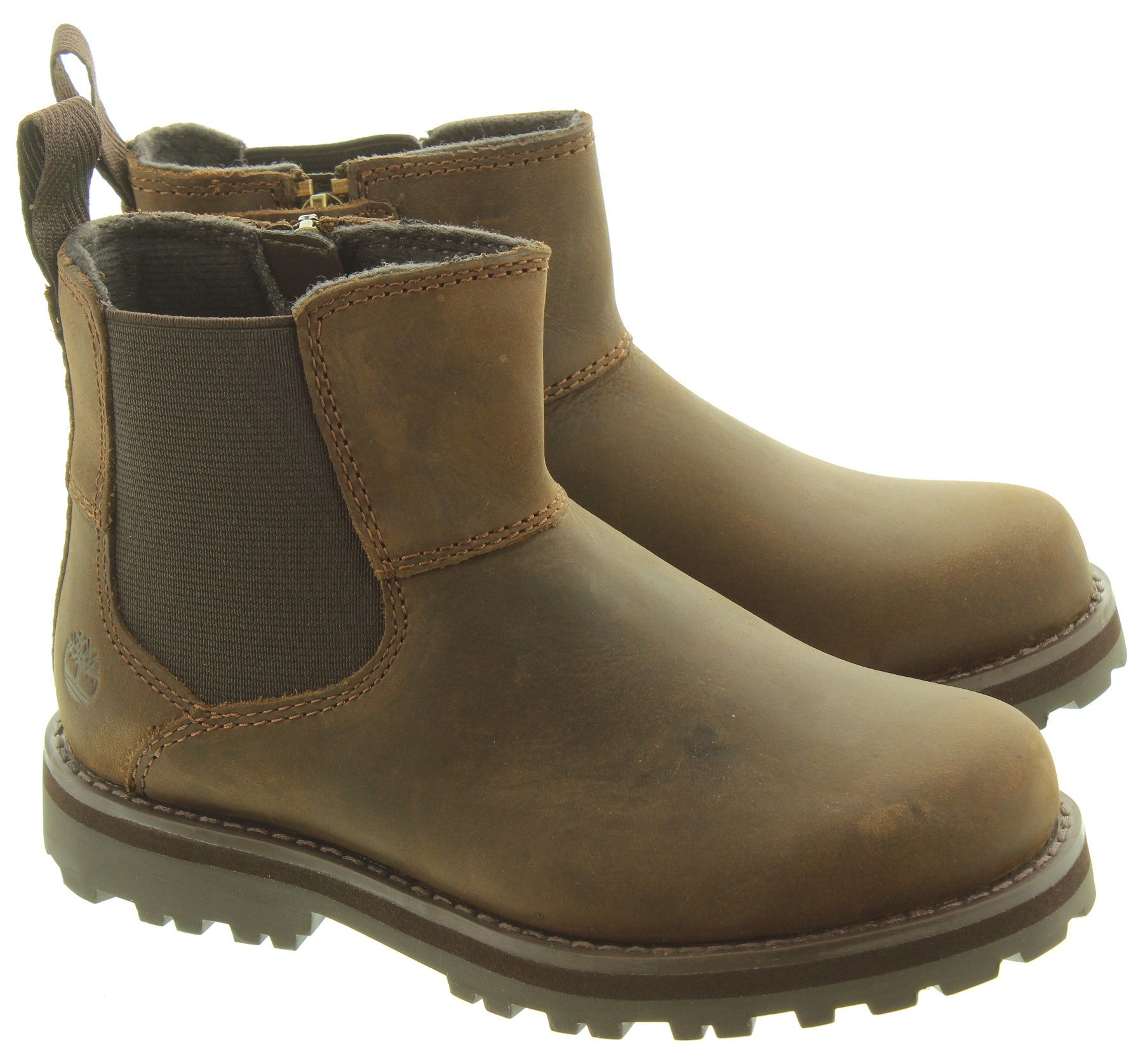 KIDS in Timberland COURMA CHELSEA Brown