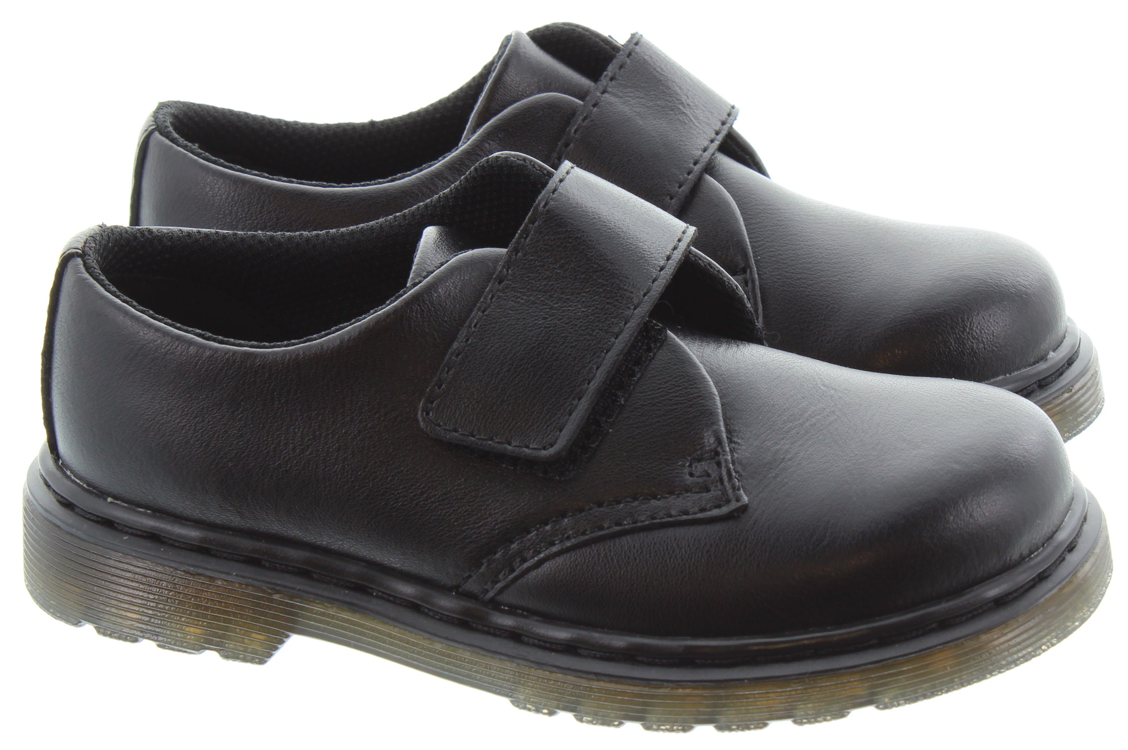 Dr Martens Kamron Velcro Shoes In Black in Black