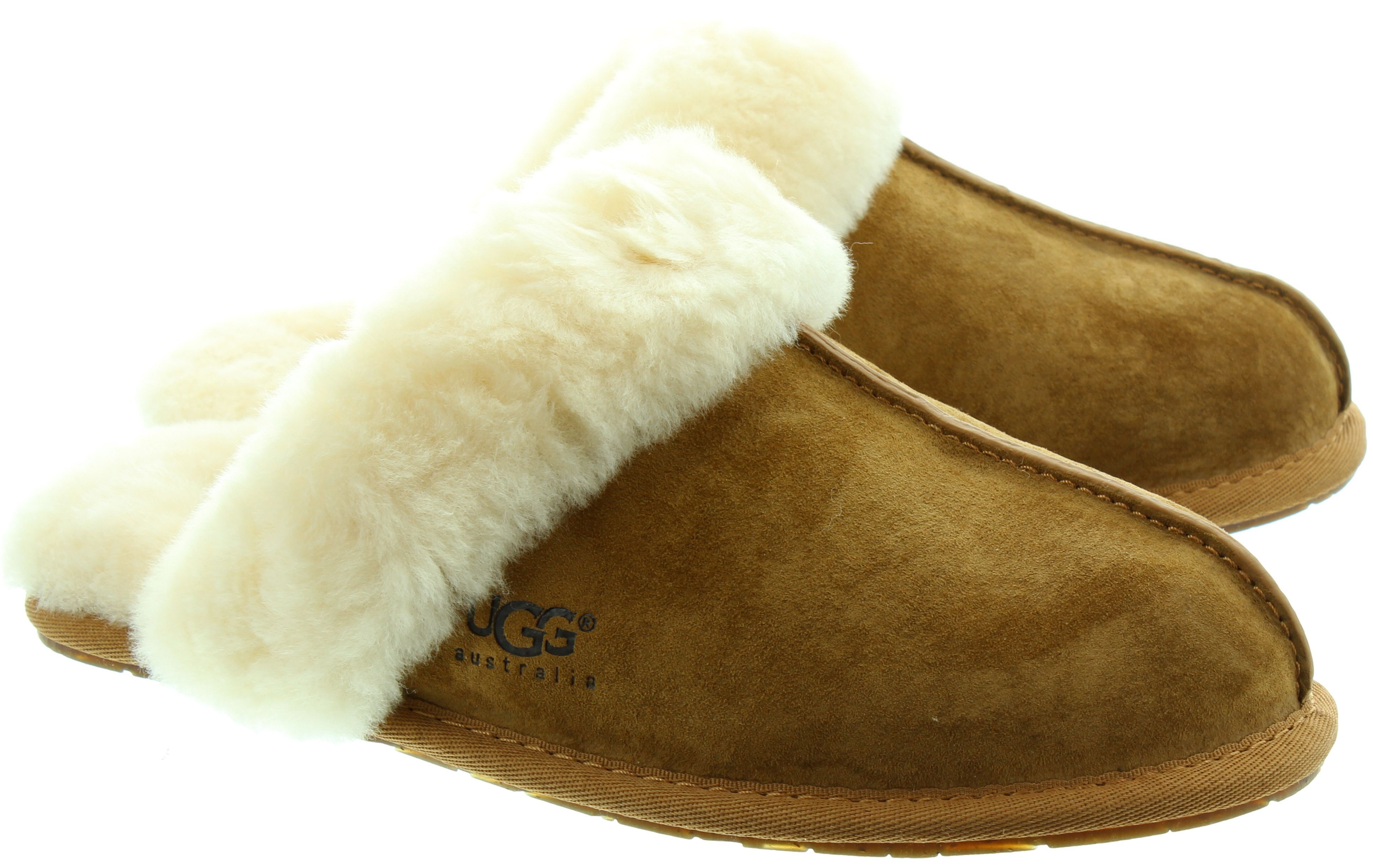 Ugg Scuffette Sheepskin Slipper in Chestnut in Chestnut