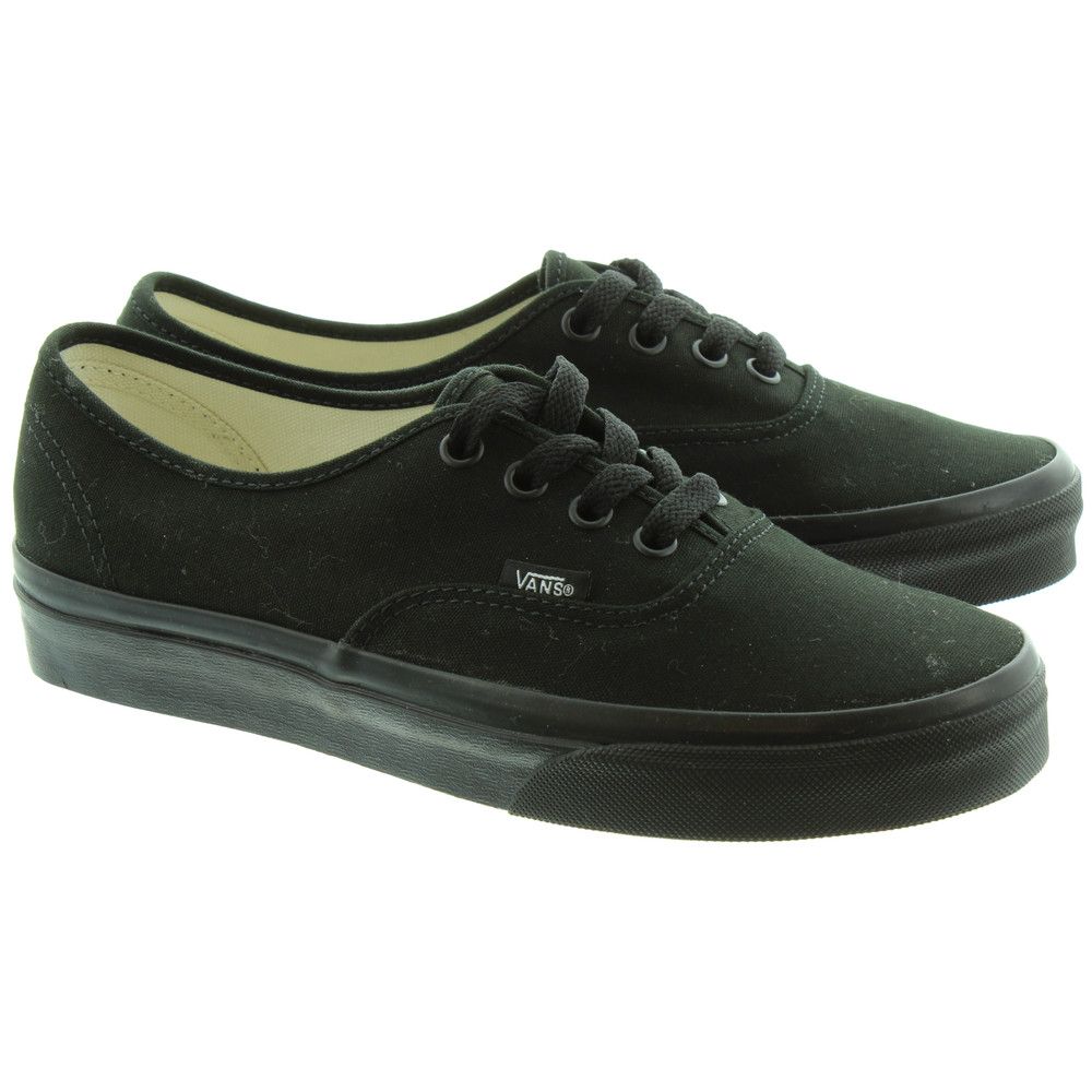 Vans authentic trainers in all black 2025
