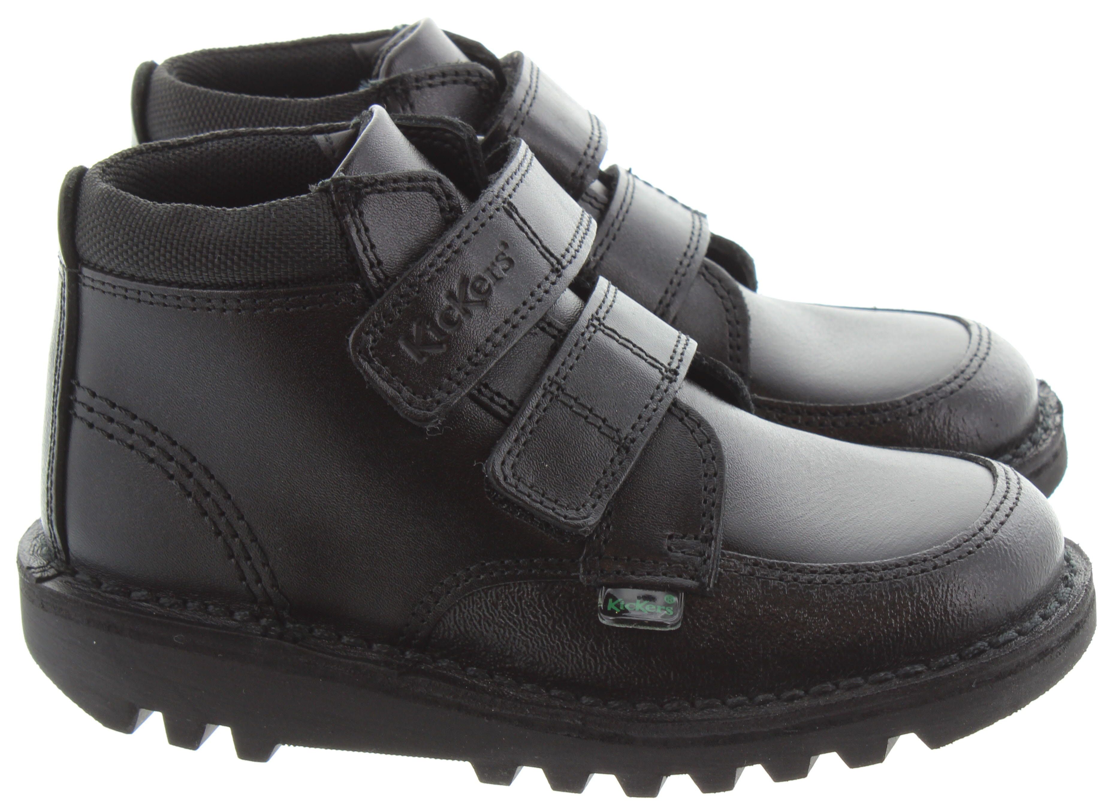 Kids Kick Scuff Hi in Black
