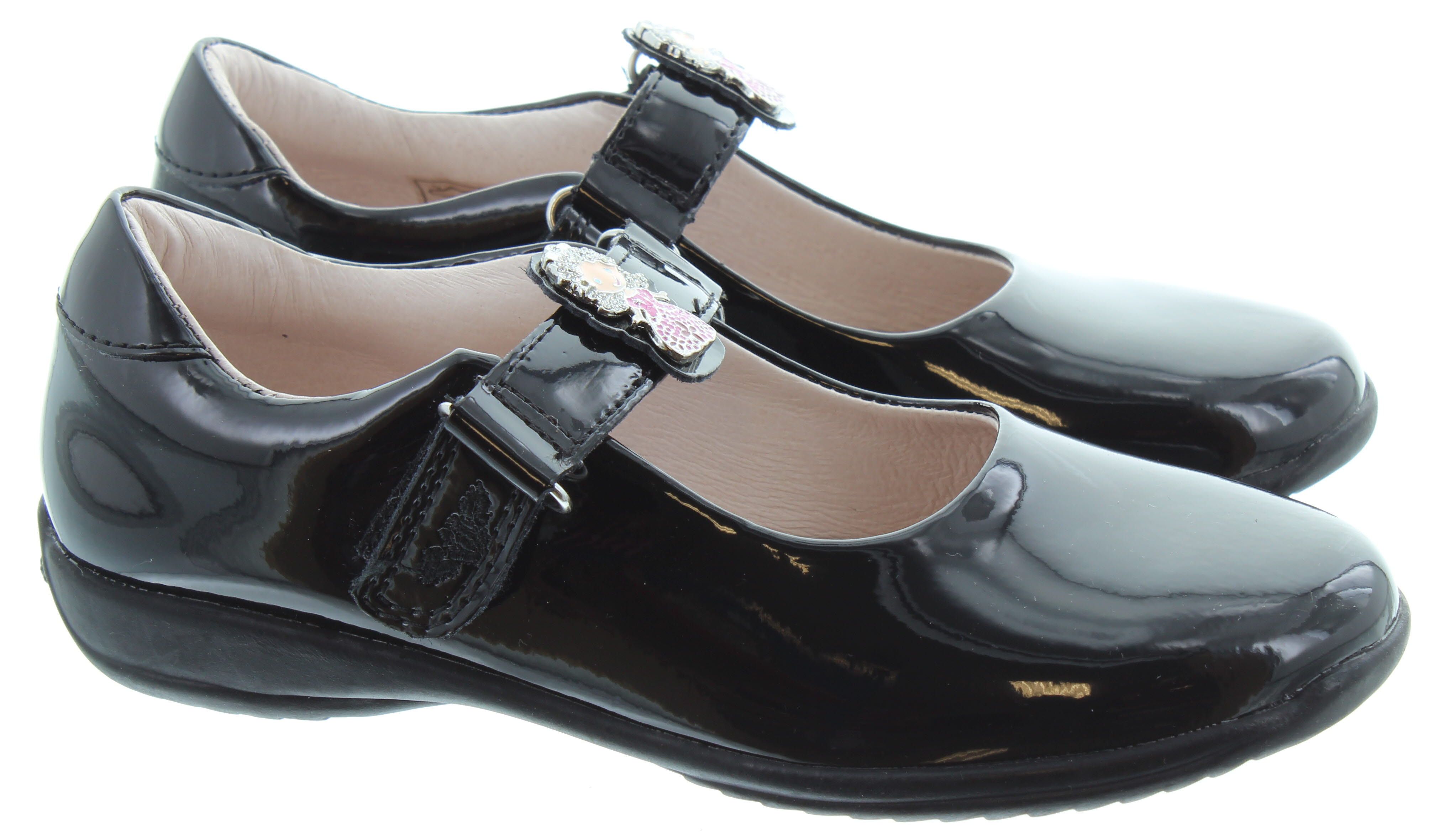 Kids Lelli Kelly LK8315 F Prinny Changeable in Black Patent