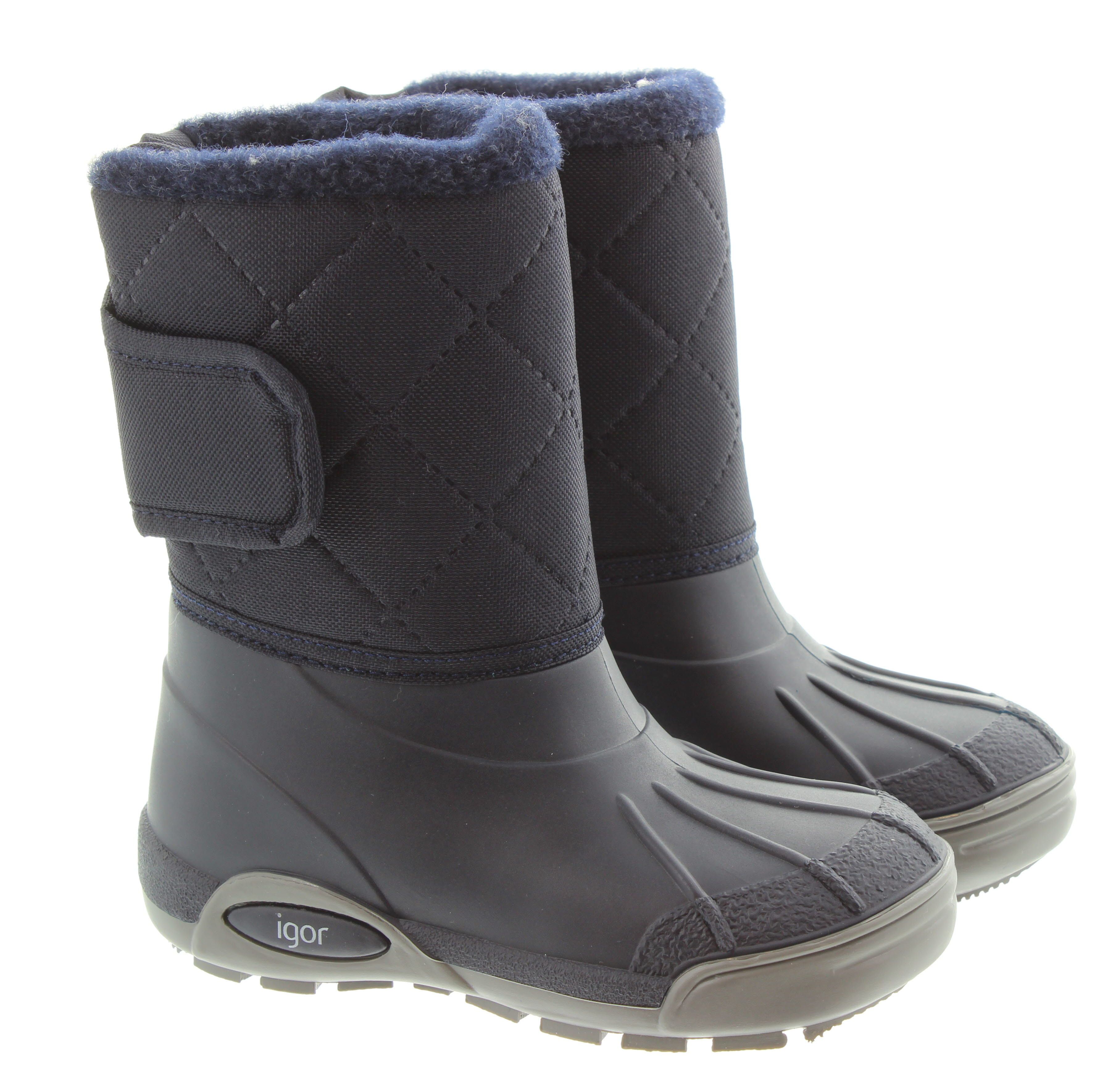 IGOR Kids Topo Ski Nylon Snowboots In Navy