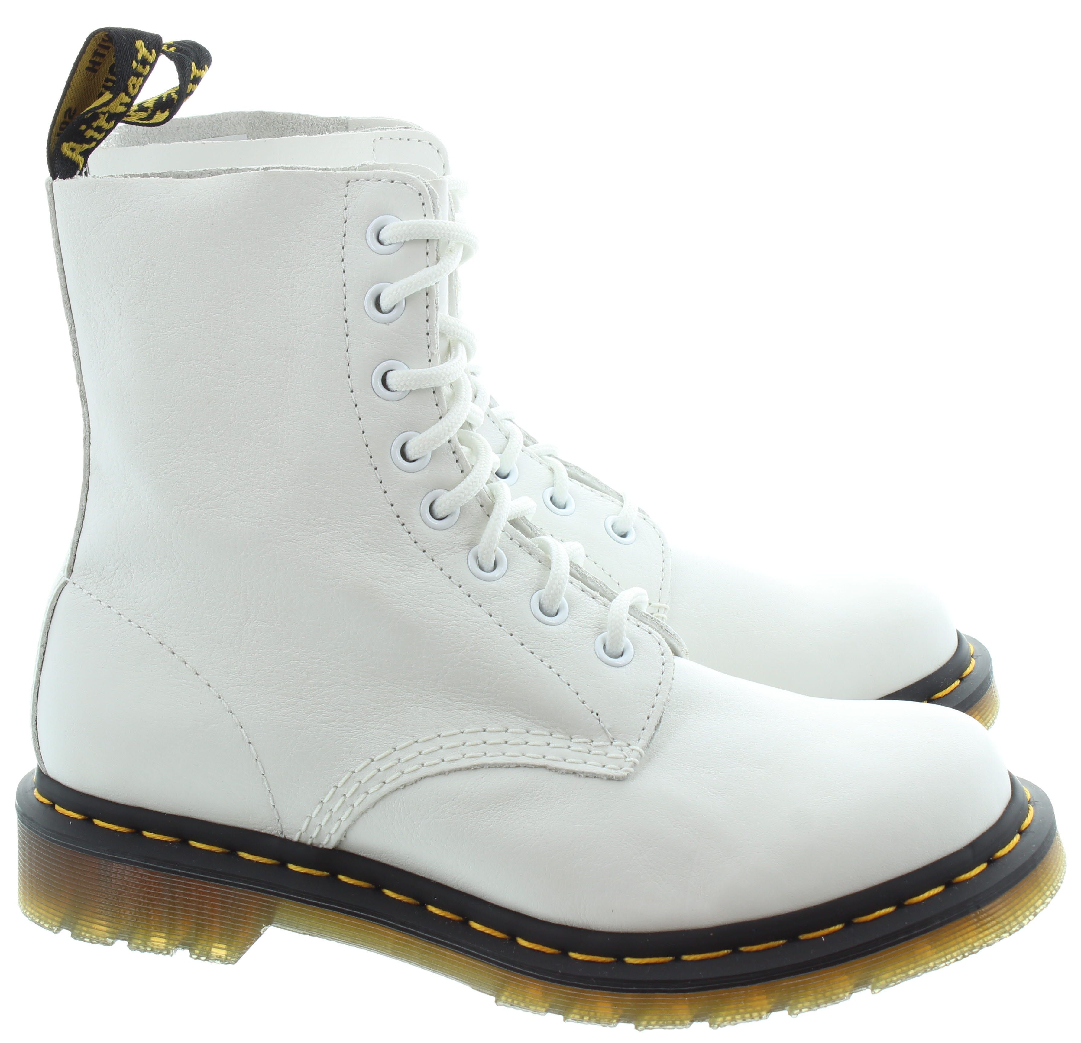 Ladies 1460 Pascal Virginia Boots In Off White