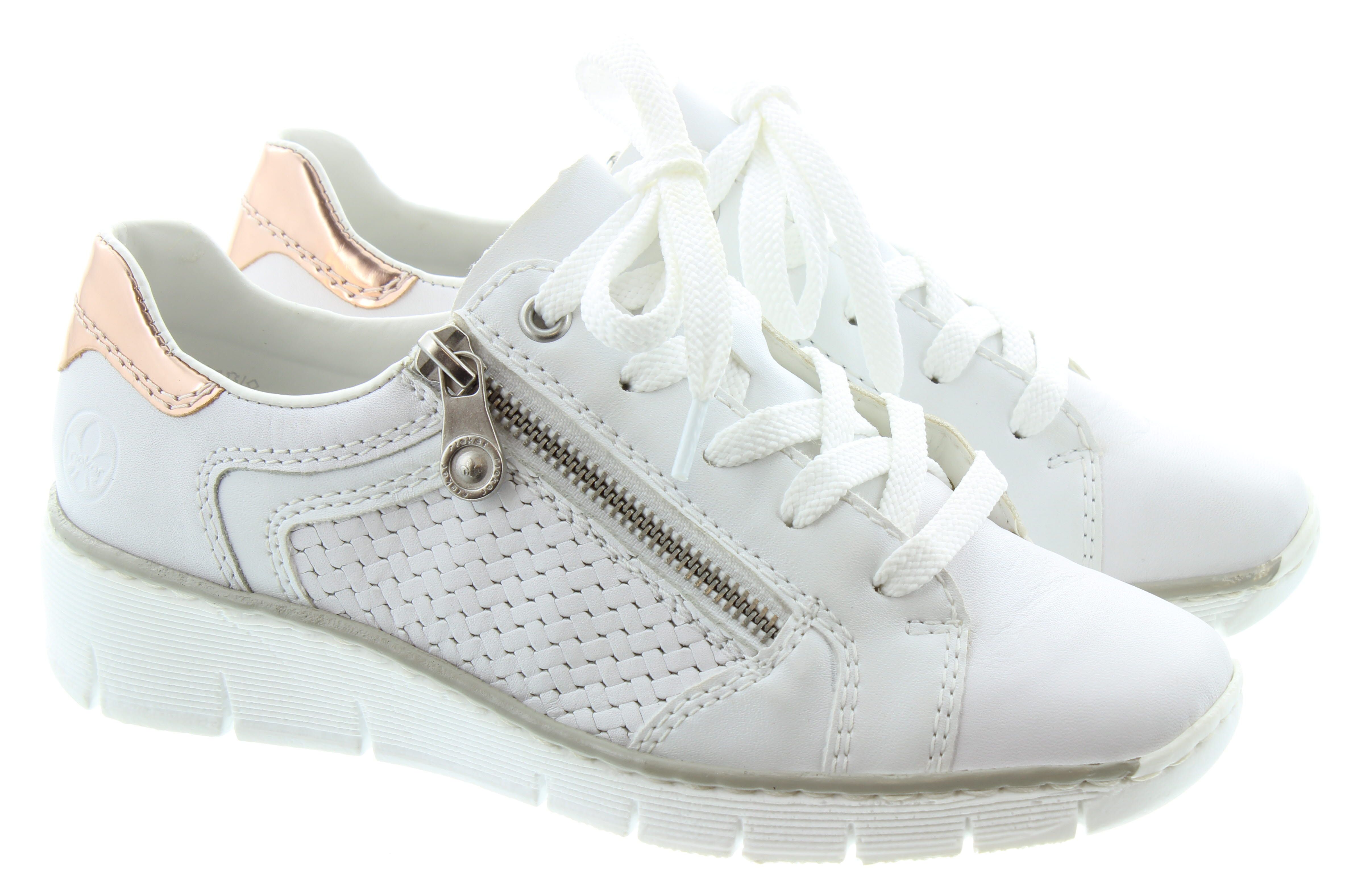 Ladies 53703 Wedge Trainers In White