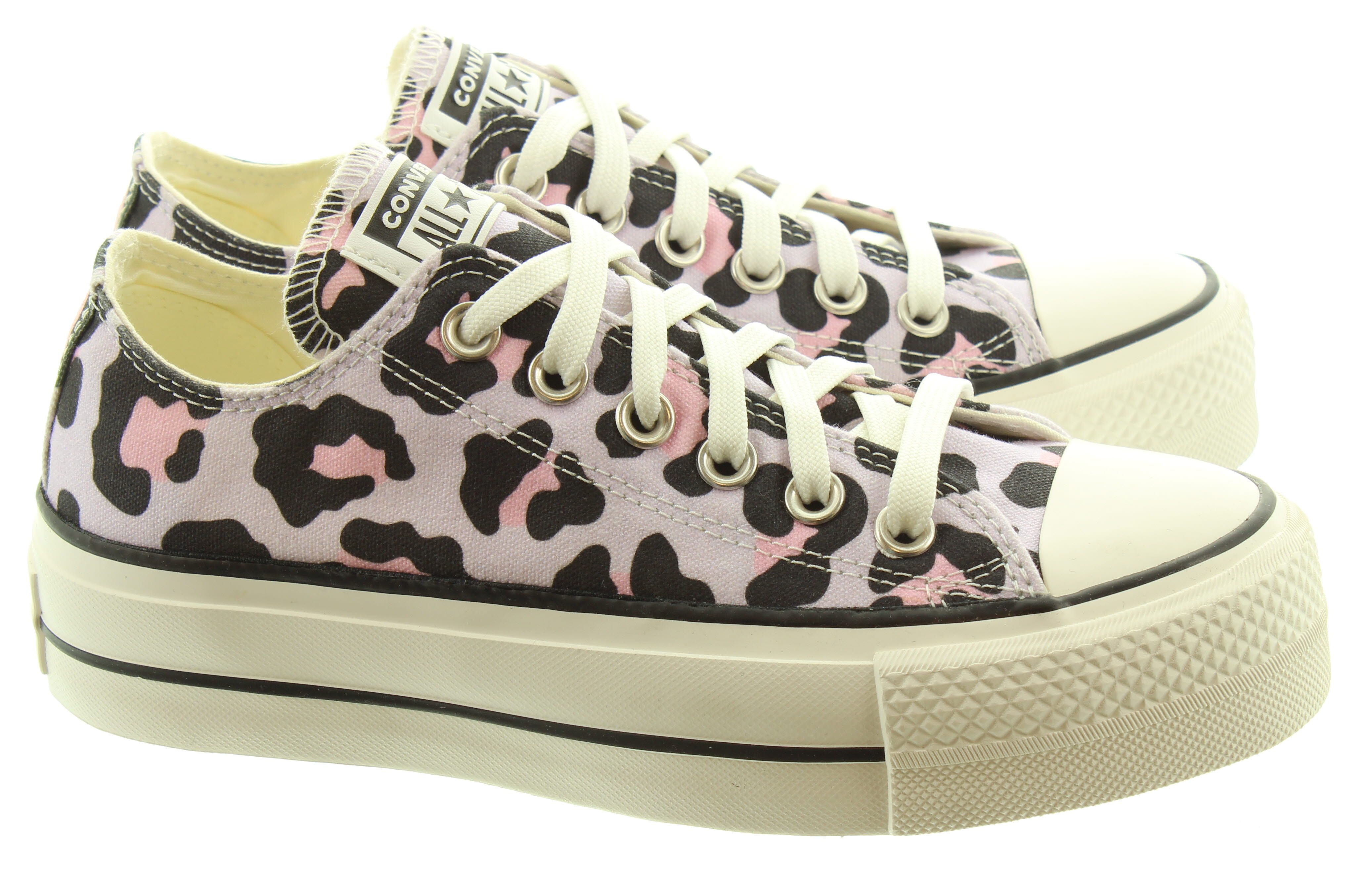 Leopard print trainers converse sale