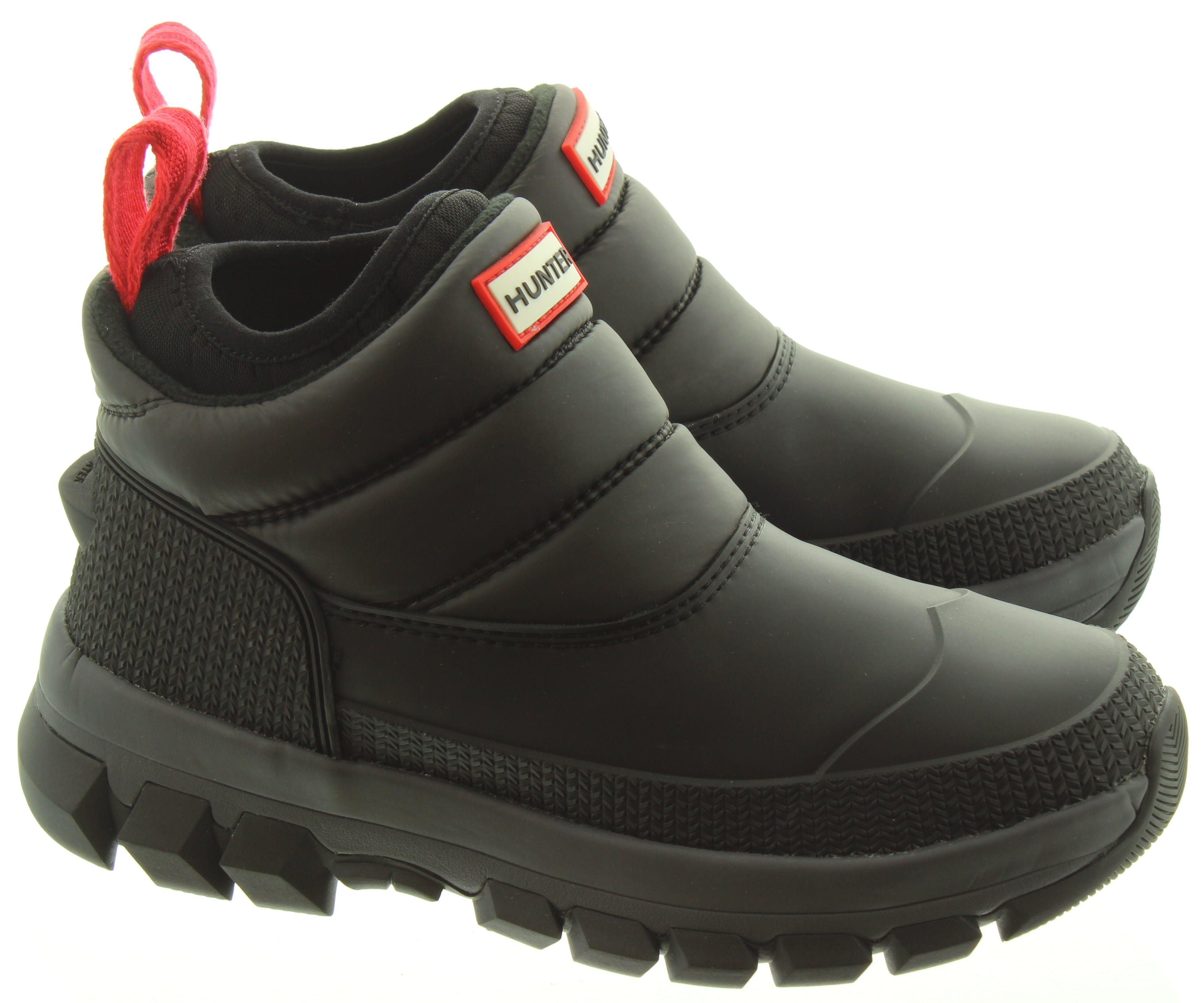 Hunter INSULATED SNOW ANKLE in Black