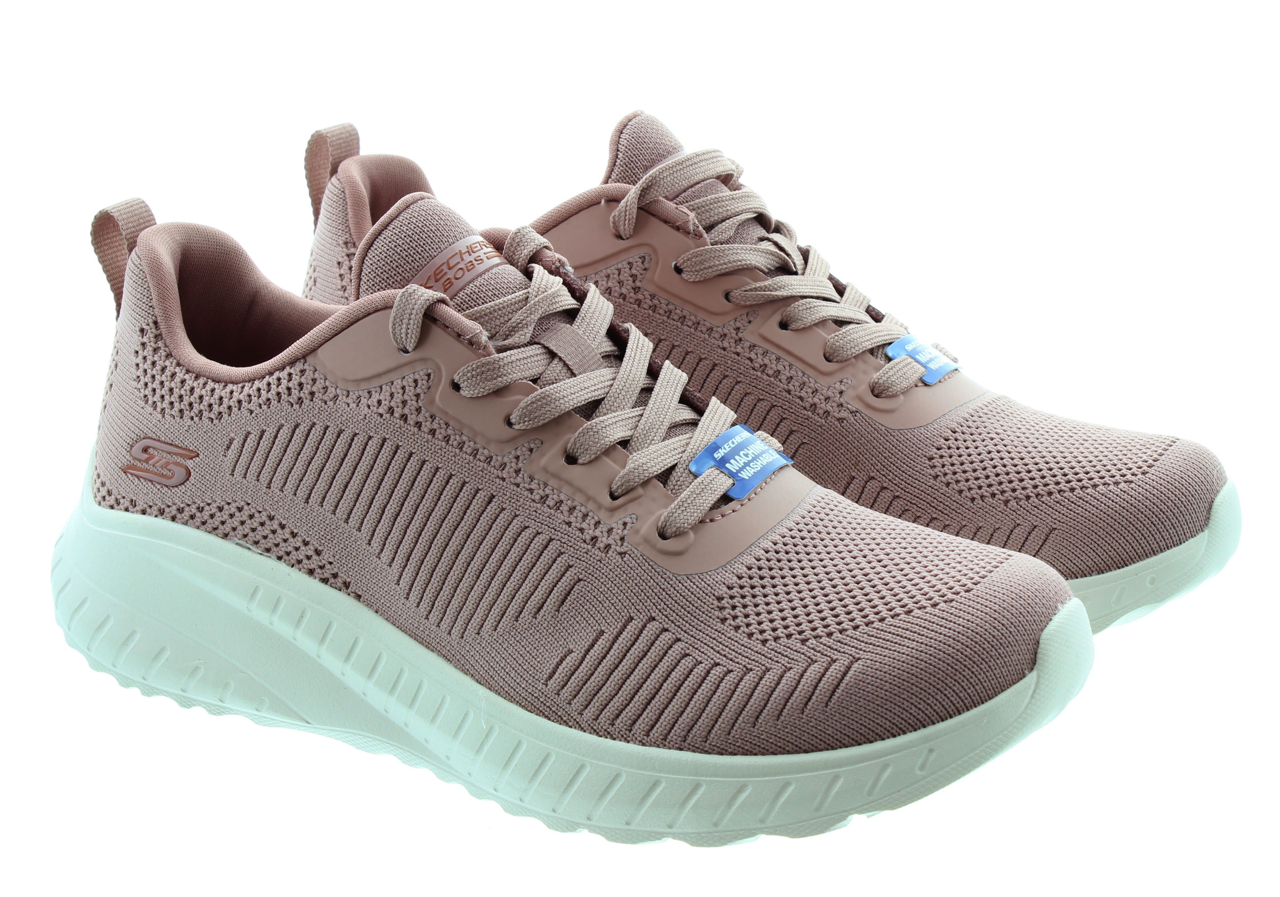 Ladies Machine Washable Bobs Squad Chaos Trainers In Blush