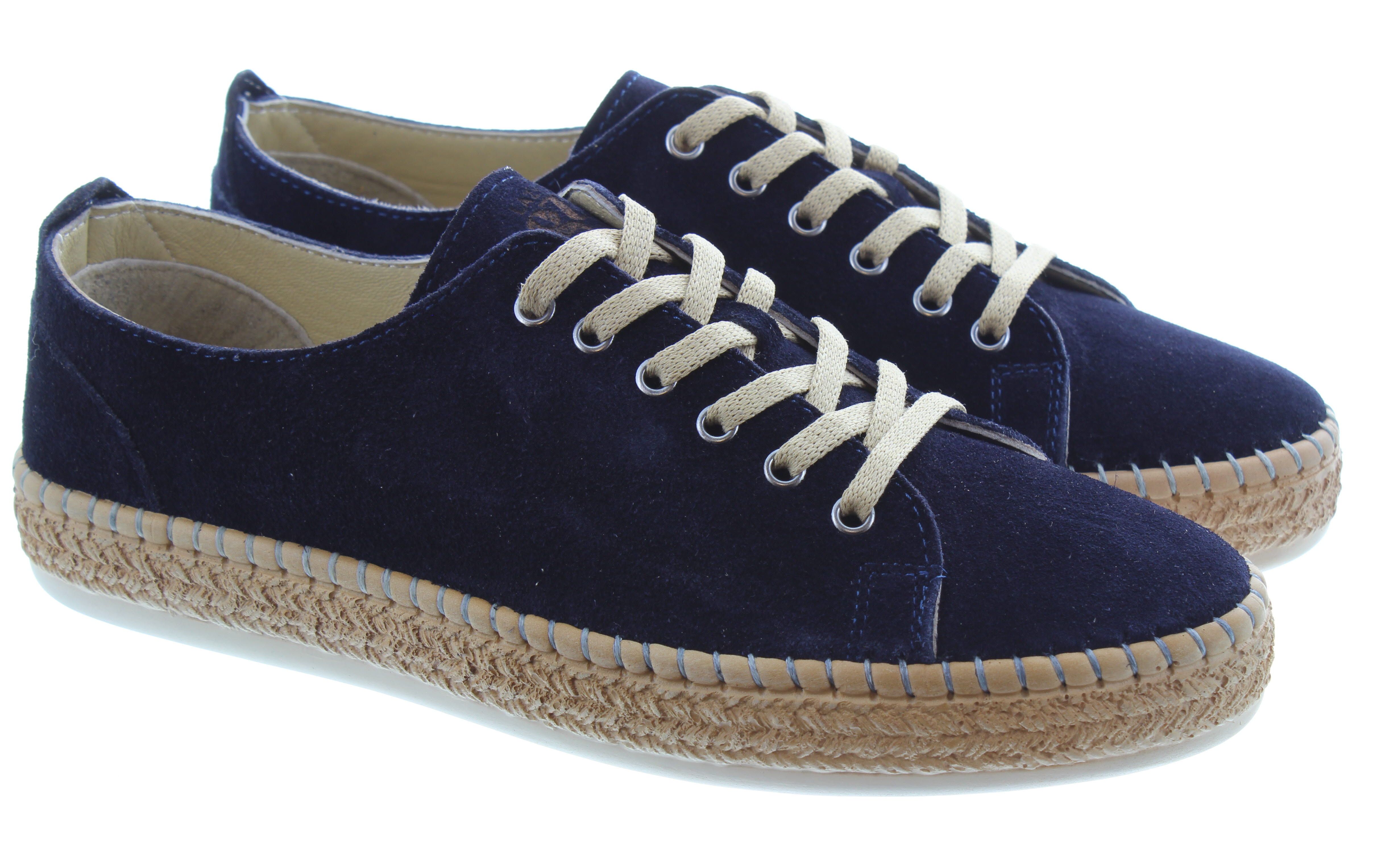 Ladies discount suede trainers