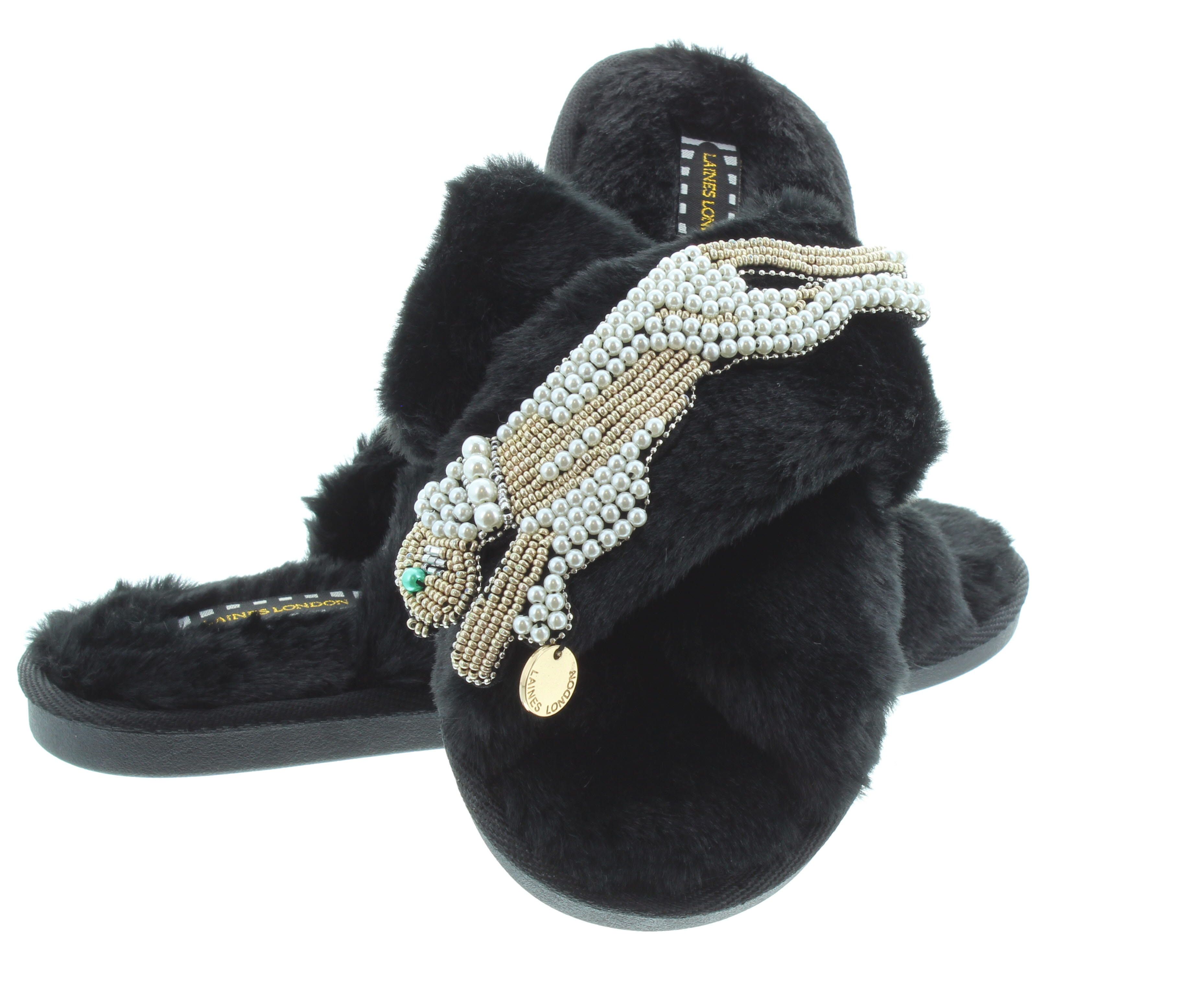 Black panther slippers clearance