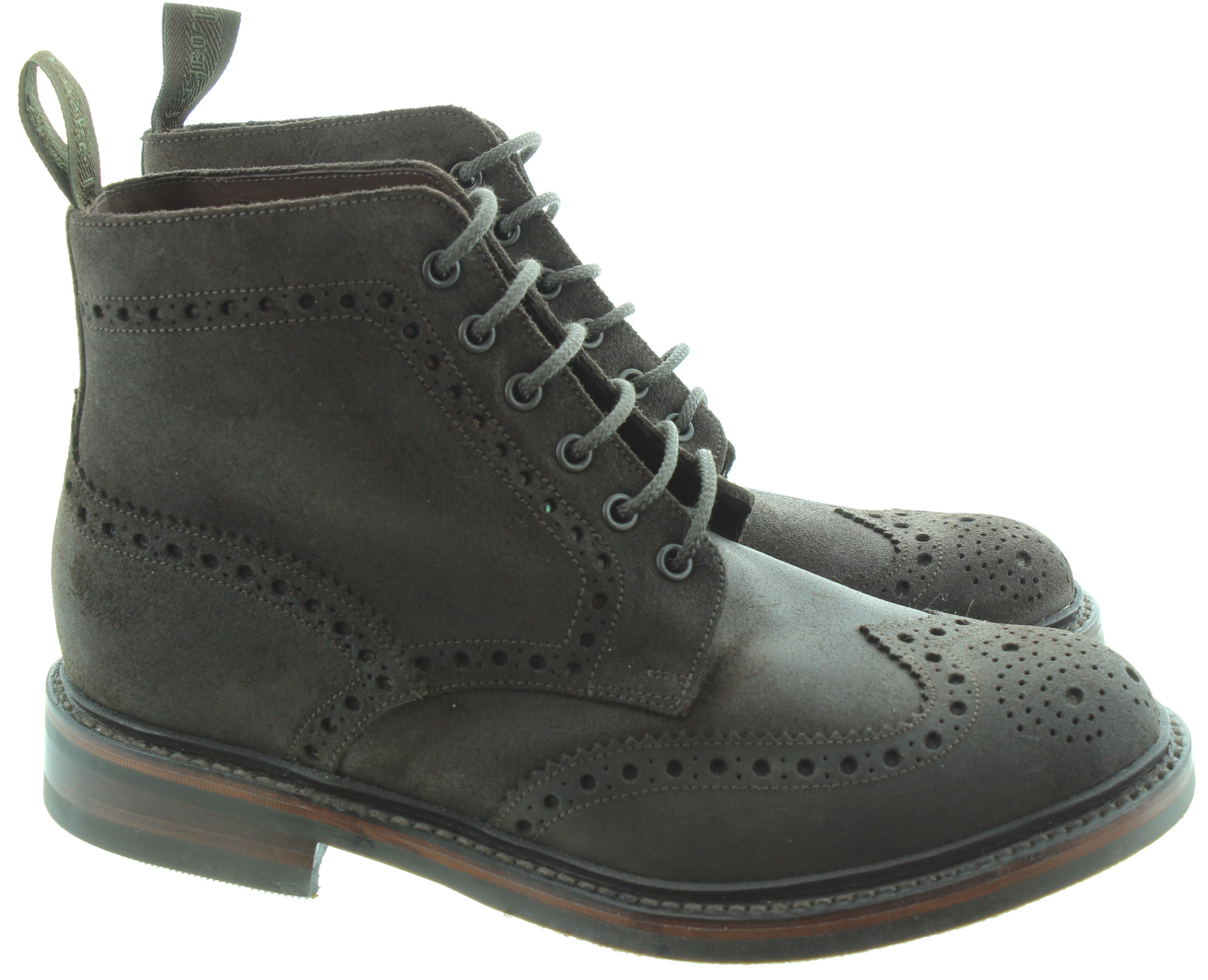 Mens suede brogue boots shop