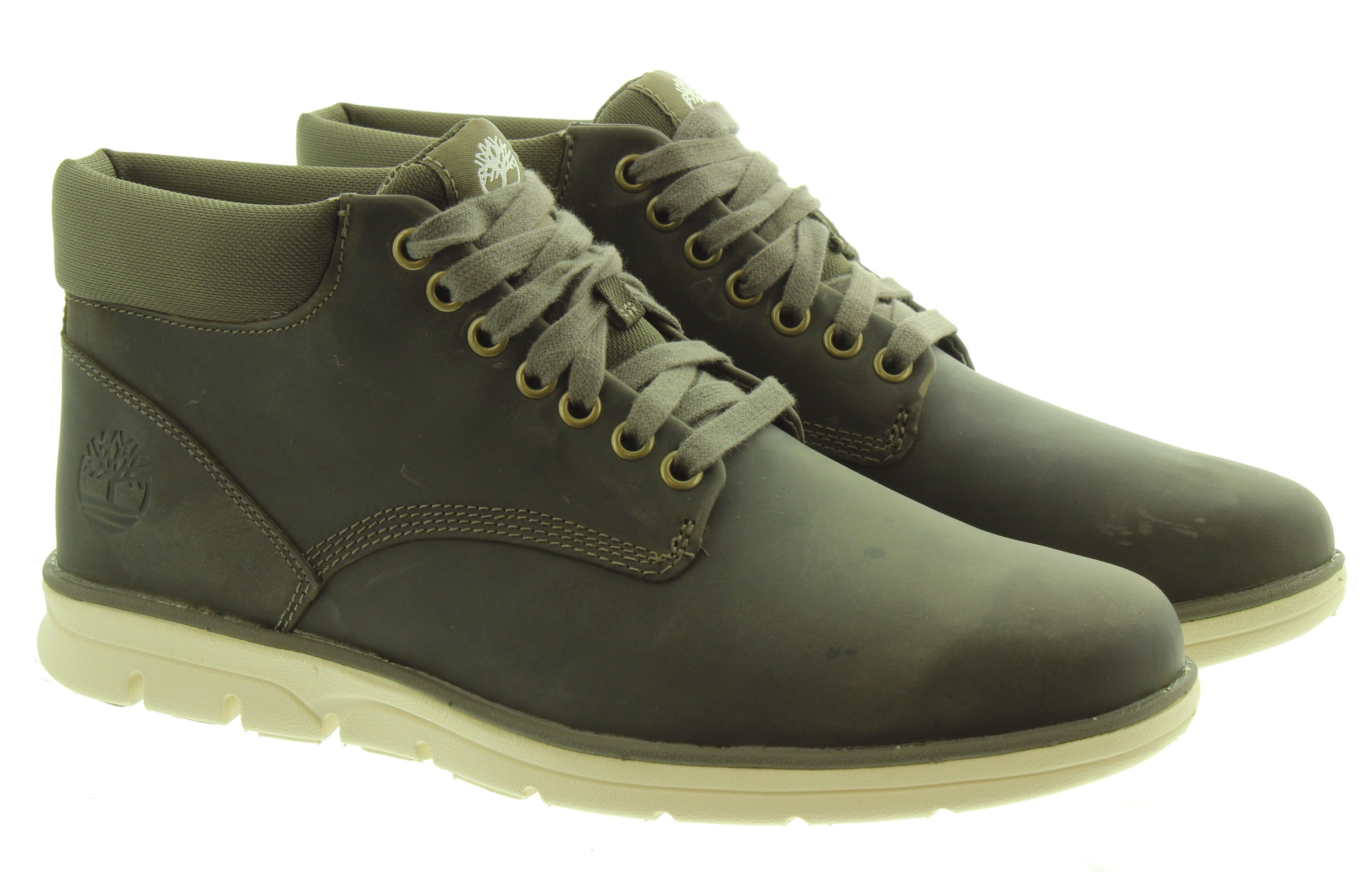 Mens Bradstreet Lace Boots In Olive