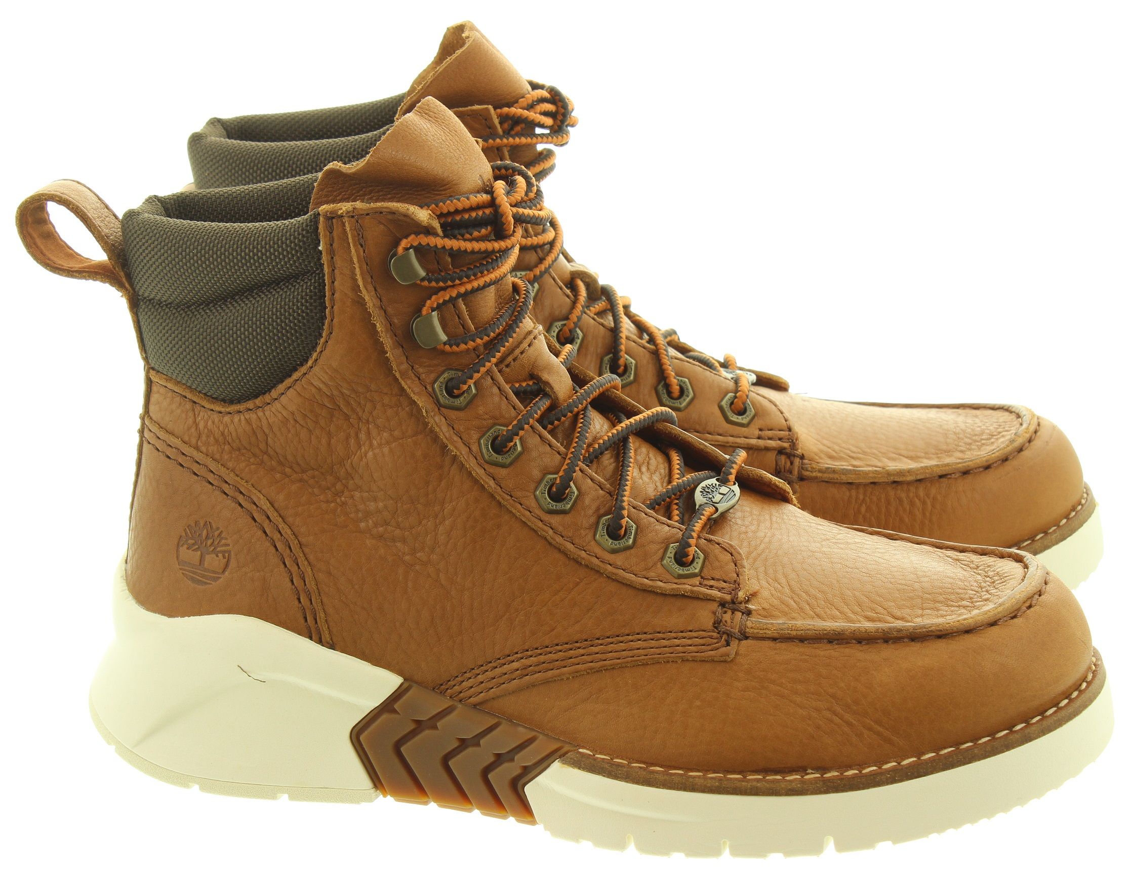 Mens M.T.C.R Moc Toe Boots In Brown