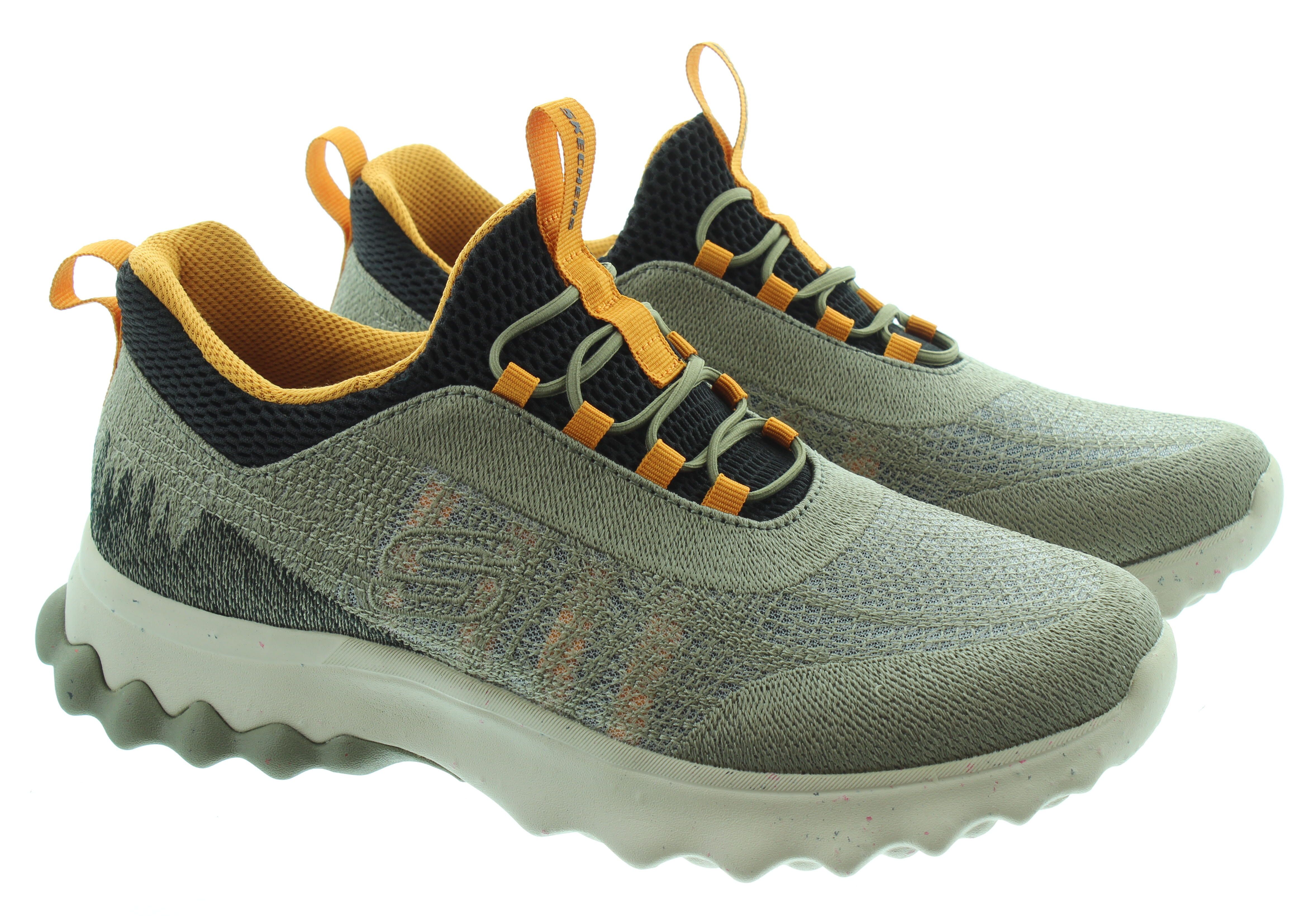 Mens Vegan Voston Trainers In Olive Multi