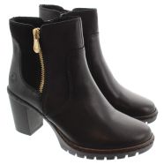 Ladies Y2557 Heel Ankle Boots In Black