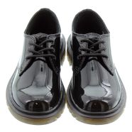 Dr Martens Kids Everley 1461 Y Lace Up Shoes In Black Patent in Black Patent