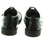 Kickers Kids Lachly Lace Shoes in Black Patent in Black Patent