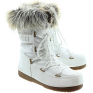 Moon Boot Monaco Low Waterproof Moon Boots In White in White