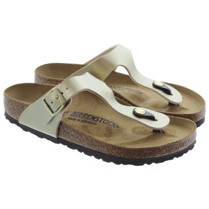 White Birkenstock Women's Gizeh Toe-Post Leather Sandals at best price in  Raigad