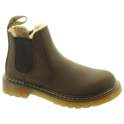 Dr martens leonore dark brown deals