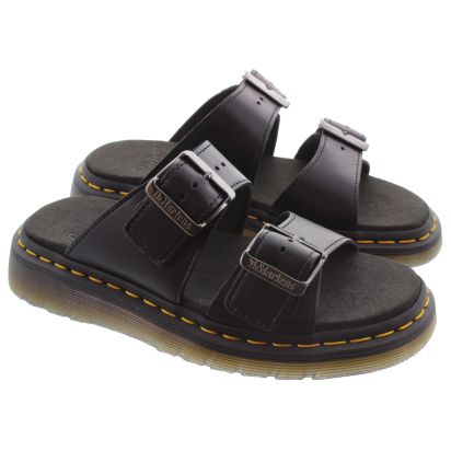 Ladies Josef Buckle Mules In Black