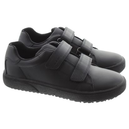 VELCRO- BLACK LEATHER – AREth Footwear