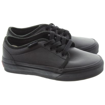 black vans vulcanised