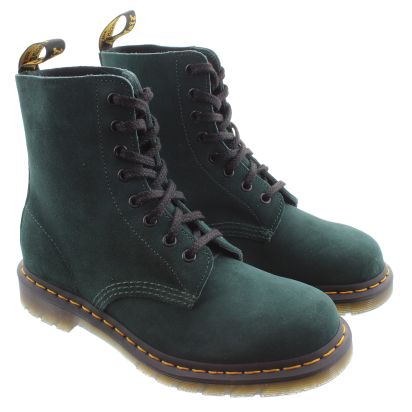 Green velvet dr martens deals