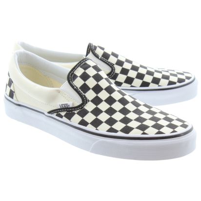 vans old skool checkerboard slip on