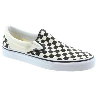 Checkered slip on vans womens shop