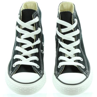 Converse Canvas All Star Hi Kids Boots in Black in Black