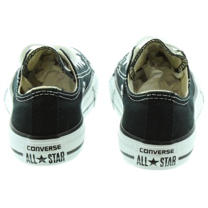Converse Canvas All Star Ox Kids Shoes in Black in Black