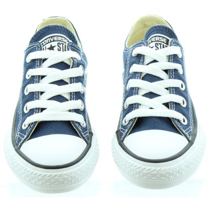 Converse Canvas All Star Ox Kids Shoes in Navy in Navy