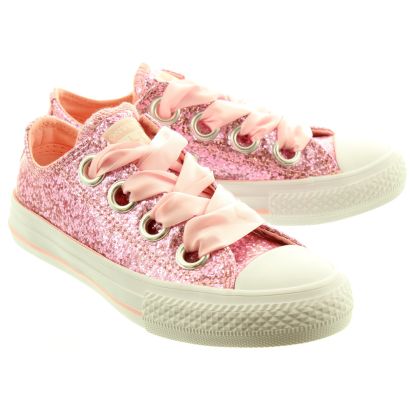 Converse GLITTER BIG EYELETS in Pink
