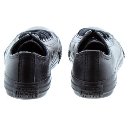 Boys black leather converse new arrivals