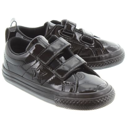 Converse PATENT 2V ONE STAR in Black Patent