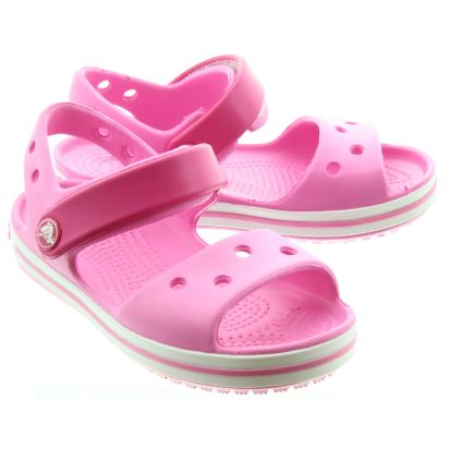 Crocs Kids Crocband Sandal In Pink in Pink