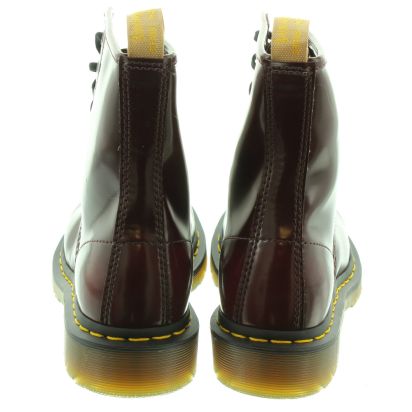 Dr Martens 1460 Vegan Felix Boots In Cambridge Brush in Cherry
