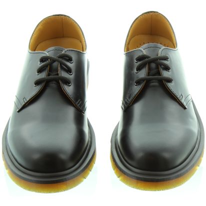 Dr Martens Leather 1461 Plain Welt Shoes in Black in Black