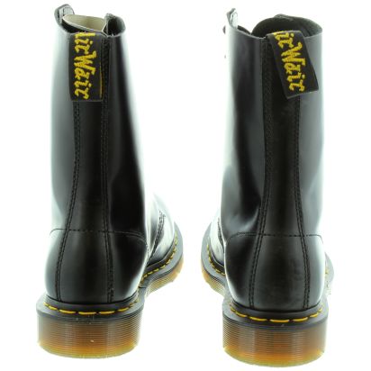 Dr Martens Leather 1490Z 10 Eyelet boots in Black in Black