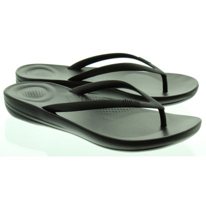Fitflop iqushion ergonomic flip flops black cheap