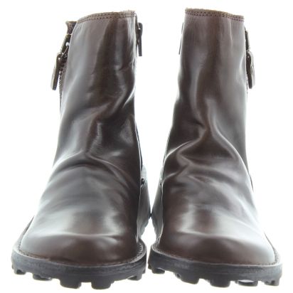 Fly London Ladies Mong Zip Ankle Boots In Brown in Brown