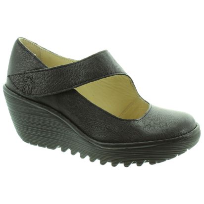 Fly black wedge sandals clearance